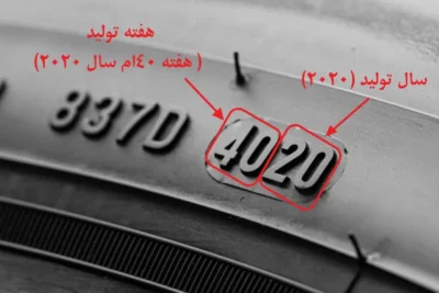 نحوه تشخیص تاریخ تولید و انقضای لاستیک